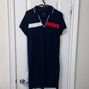 Tommy Hilfiger Navy Dress with Red and White Stripes
